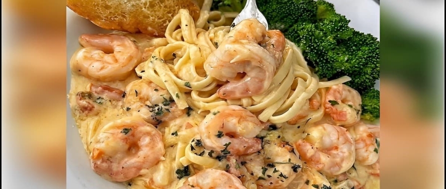 Talharim Cremoso com Nata Biolat, Queijo Rodeio e Camarão